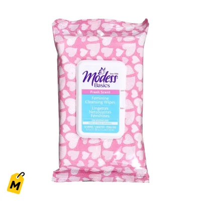 Modess Basics Panitos Intimos Aroma Fresco - Paquete de 32