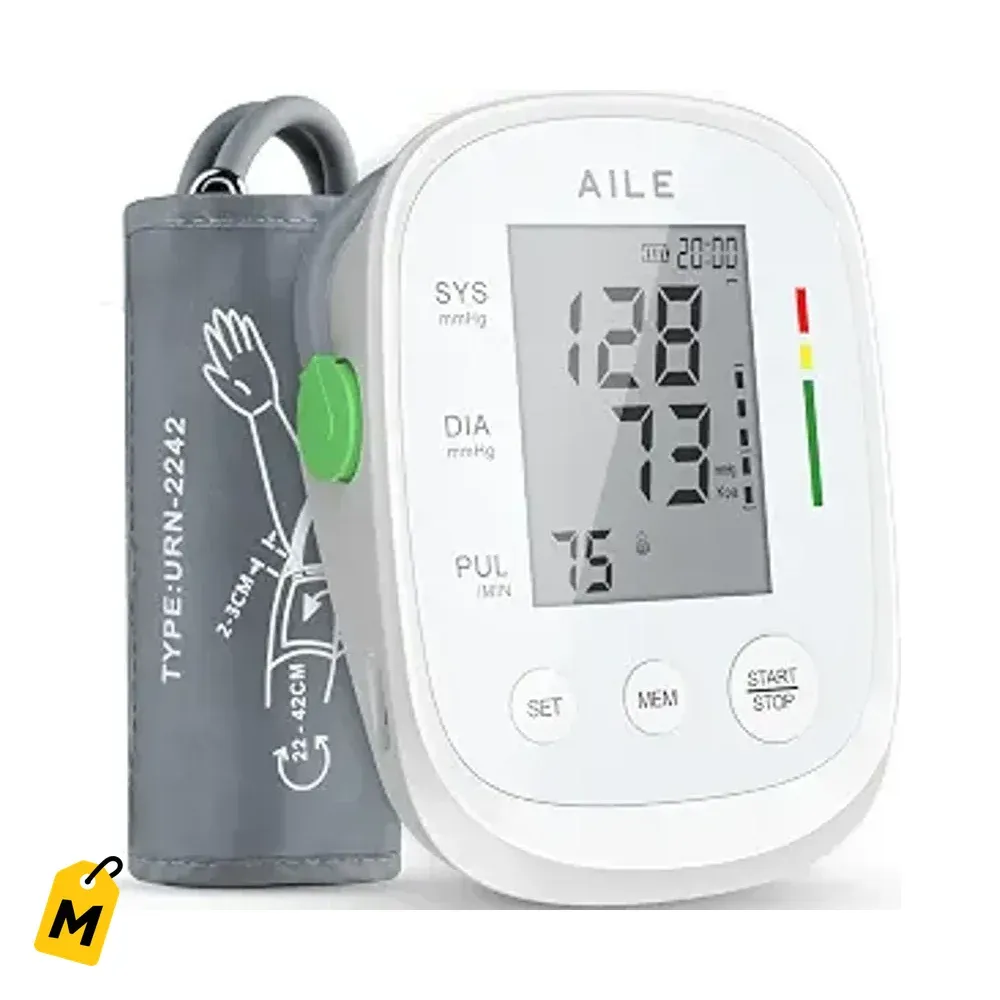 AILE Medidor de Presion Automatico Brazalete Grande Pa Casa y Viajes Blanco