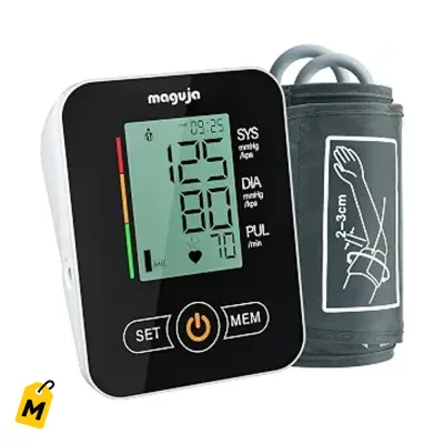 Monitor de Presion Arterial maguja Automatico pa la Casa Negro