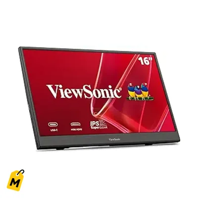 Monitor Portatil ViewSonic VA1653 15.6 Full HD IPS USB-C HDMI Soporte Integrado