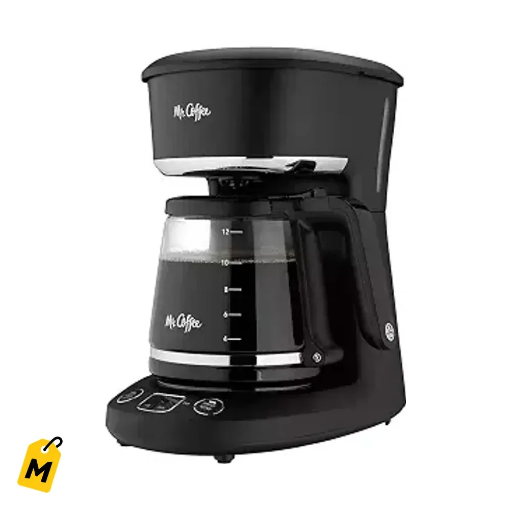 Mr. Coffee Cafetera 12 Tazas Programable, Cafe Listo Cuando Quieras