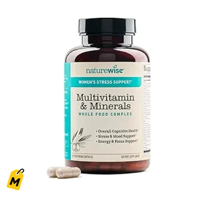 Multivitaminas NatureWise pa Mujeres - Estres, Inmunidad, Pelo, Piel y Unas - 30 Dias