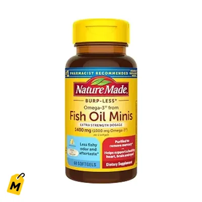 Omega 3 Nature Made Sin Repetir 1400mg Minis - 60 Capsulas Blandas
