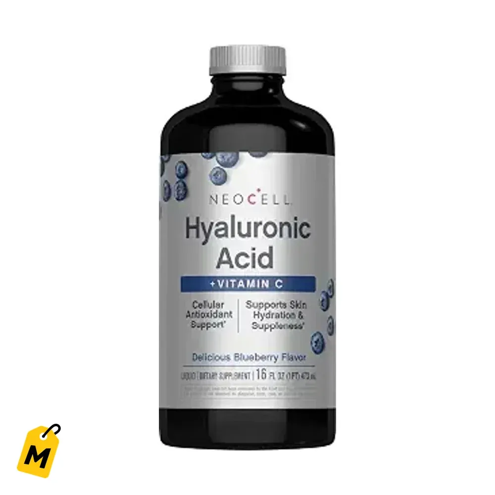 NeoCell Acido Hialuronico Liquido 16 oz con Vitamina C Piel y Articulaciones
