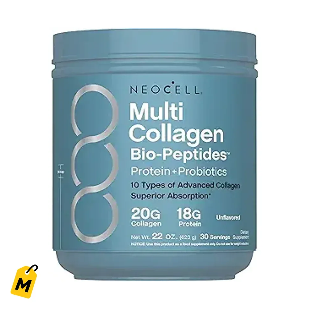 NeoCell Colageno Multi Bio-Peptidos Polvo 22oz Pelo Piel Unas Articulaciones Super Absorci