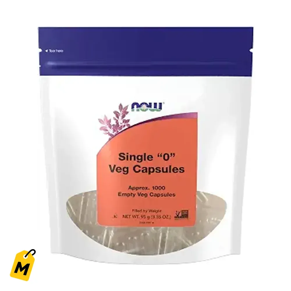 NOW Capsulas Veganas Vacias Tamano 0 x1000 - Pa Que Hagas Tus Suplementos