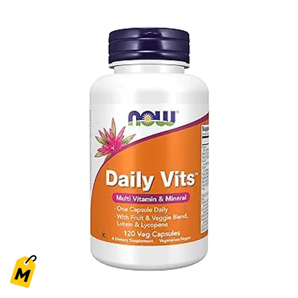 NOW Foods Daily Vits: Vitaminas y Minerales Pa Que Te Mantengas Fuerte, 120 Capsulas