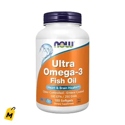 NOW Ultra Omega-3: Pa un corazon fuerte y un cerebro nitido - 180 Capsulas