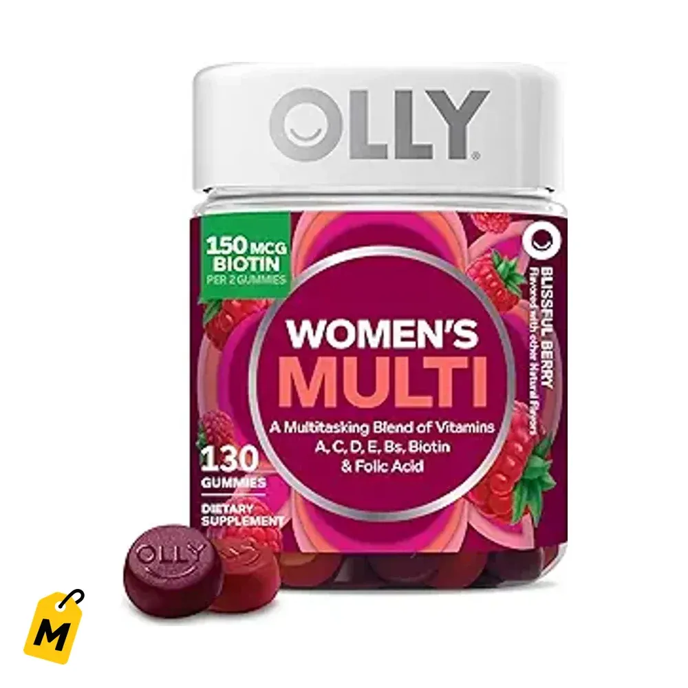 OLLY Multivitaminas para Mujer - Bienestar General y Energia - 130 Gomitas