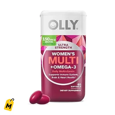 OLLY Multi Mujer Ultra Fuerte con Omega-3 - 60 Capsulas