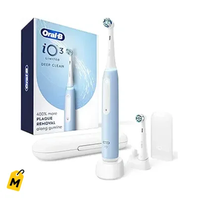 Oral-B iO3 Cepillo Electrico Recargable Azul Limpieza Profunda 3 Modos
