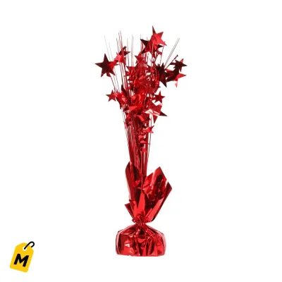 Pesas Rojas pa Globos y Centros de Mesa - Brillantes y Seguras