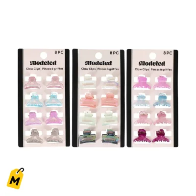 Pinchitos de Pelo Mini Estilos Surtidos Paquete de 8