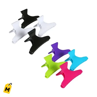 Pinzas de Pelo de Colores, Pack de 4 Unidades