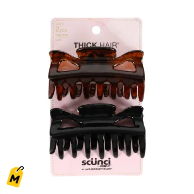 Pinzas Scunci Pa Pelo Grueso, Pack de 2 - Control Total de tu Melena