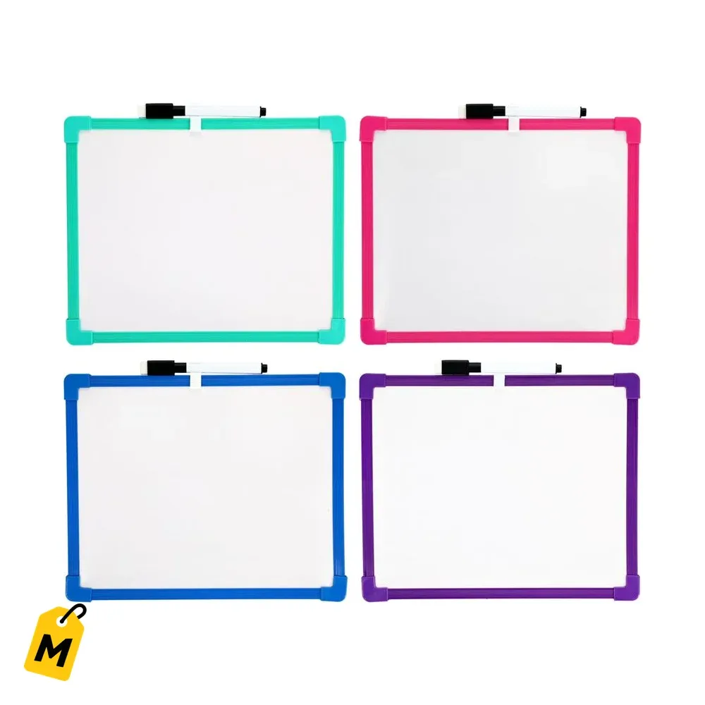 Pizarra Borrable Jot con Marcador y Bordes Coloridos - 10x8 pulg 1