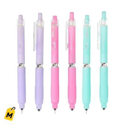 Plumas Gel Inc. Retractiles Pa Notas y Apuntes, Colores Surtidos, Pack de 2