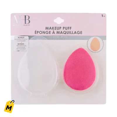 Pomita de Maquillaje con Estuche Plastico - Para un Acabado Pro