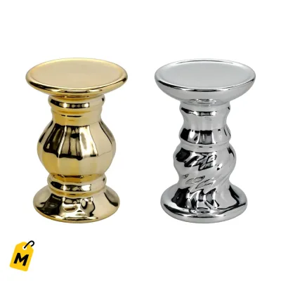 Portavelas Metalicos 2.7x4 pulg. Decora con estilo y protege tus muebles