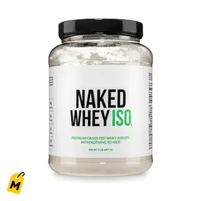 Proteina NAKED Whey Isolate - 30g Pura, Cero Carbos, Sin Sabor, 2 Ingredientes