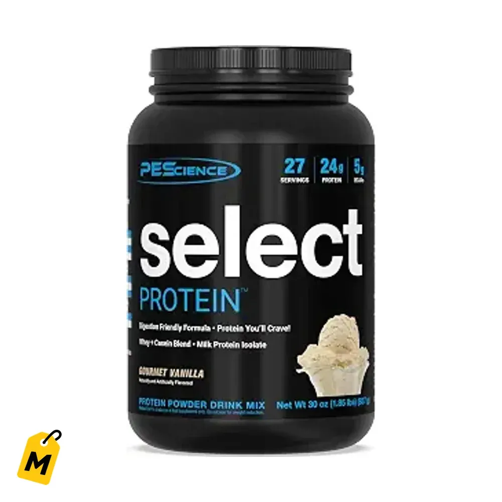 Proteina Select Vainilla - Pa Hombres y Mujeres - Baja Calorias y Carbs - 27 Serv