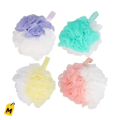 Puffs de Bano Bicolor Pastel Para Un Bano De Lujo