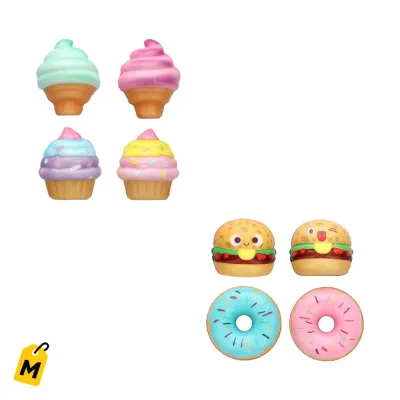 Recuerditos de Fiesta Tematica Comida 4-pk Variados