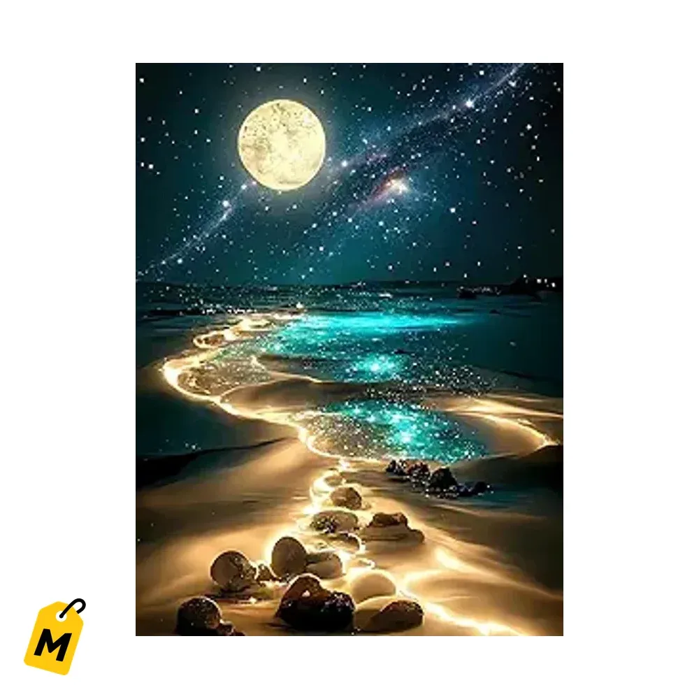 Rompecabezas Luna Playa 1000 Piezas Adultos - Reto Brillante y Divertido