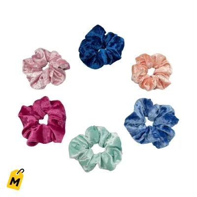 Scrunchies de Terciopelo Suavecito para un Look Chulo