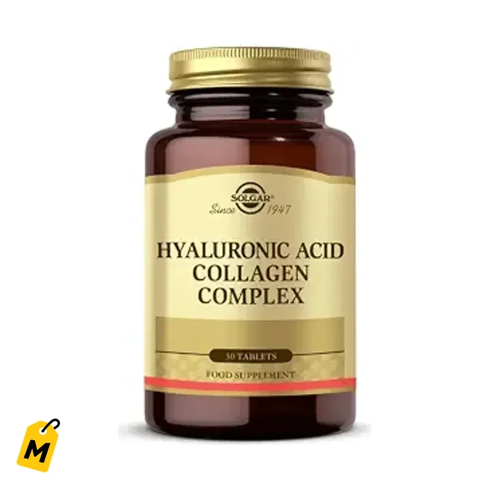 Solgar Colageno Acido Hialuronico Complex 30 Tabs - Piel y Juntas al Maximo