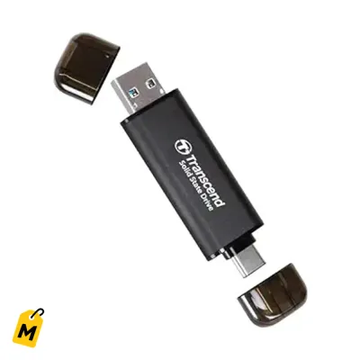SSD Externo Transcend ESD310 256GB - Super Rapido USB Dual pa iPhone y Android
