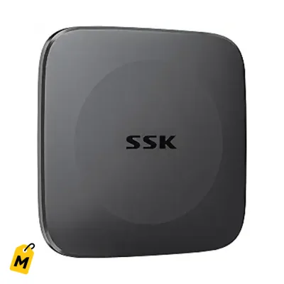SSK SSD Externo 256GB Portatil USB C+A - Super Rapido y Facil de Llevar