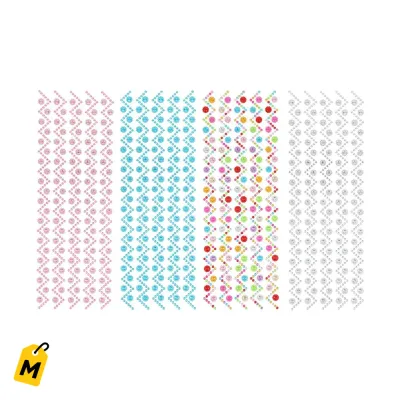 Stickers de Joyas ZigZag Crafters Square Pa Que Tus Proyectos Brillen