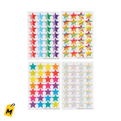 Stickers Estrellas Colores para Ninos 112 Pcs - Premios y Manualidades