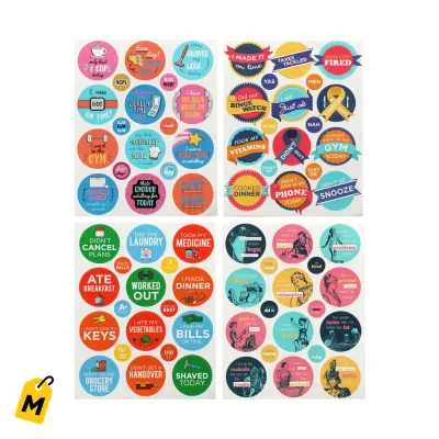 Stickers Jevis pa Adultos Paquetes de 18 Unidades