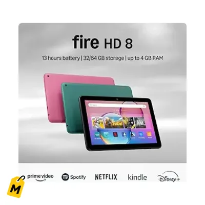 Tablet Amazon Fire HD 8 Como Nueva Modelo Mas Nuevo Pantalla HD 8 Pulgadas 3GB RAM 32GB Ne