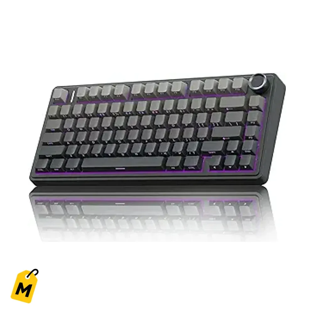 Teclado Mecanico AULA F75 Pro Inalambrico Custom con Perilla RGB y Switches Reaper