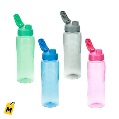 Termos de Agua Chulisimos de Plastico con Tapa Flip-Top 24 Onzas