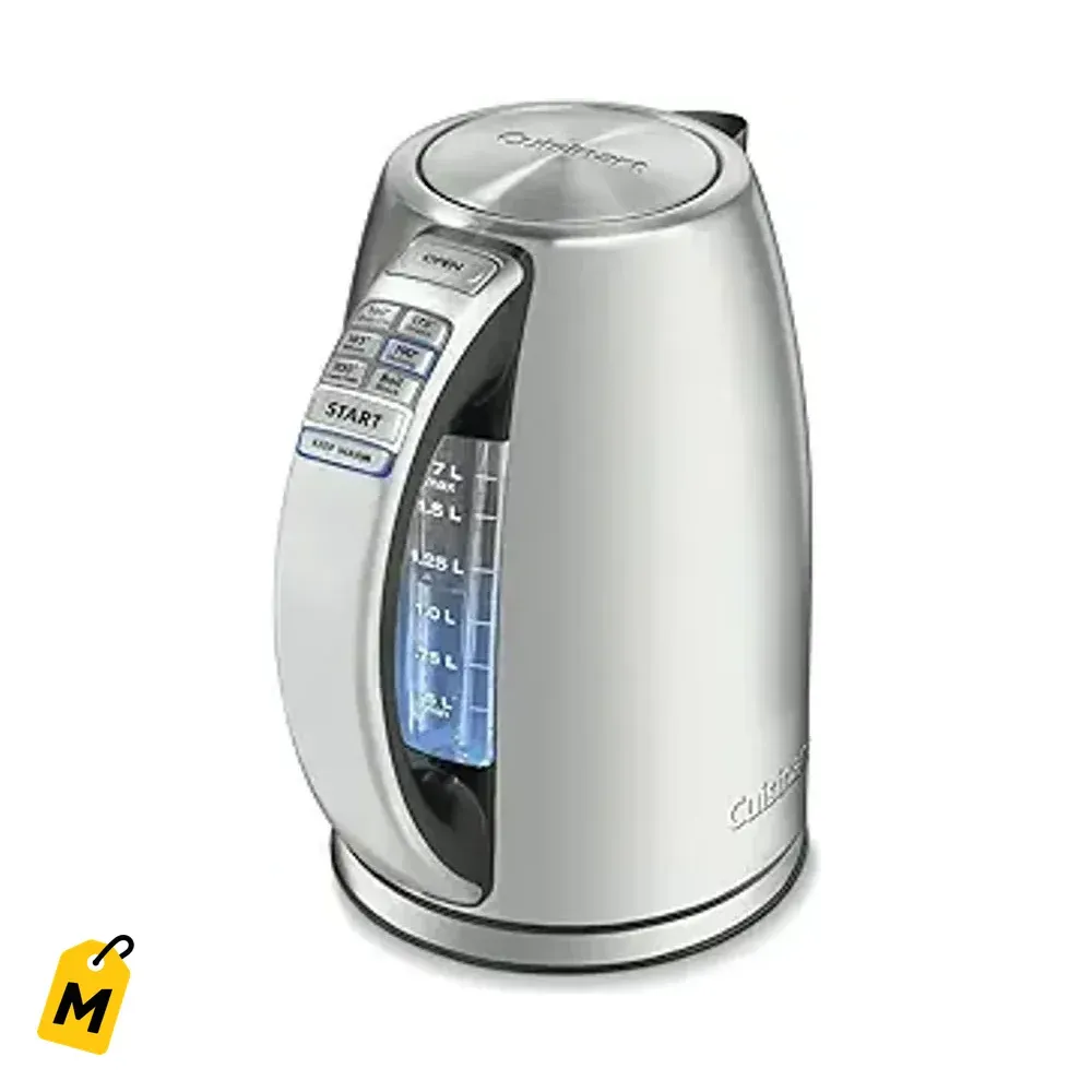 Tetera Electrica Cuisinart PerfecTemp 1.7L - Agua Caliente al Toque, 6 Temperaturas