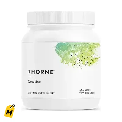 THORNE Creatina Polvo 90 Servicios | Musculo Aguante y Concentracion