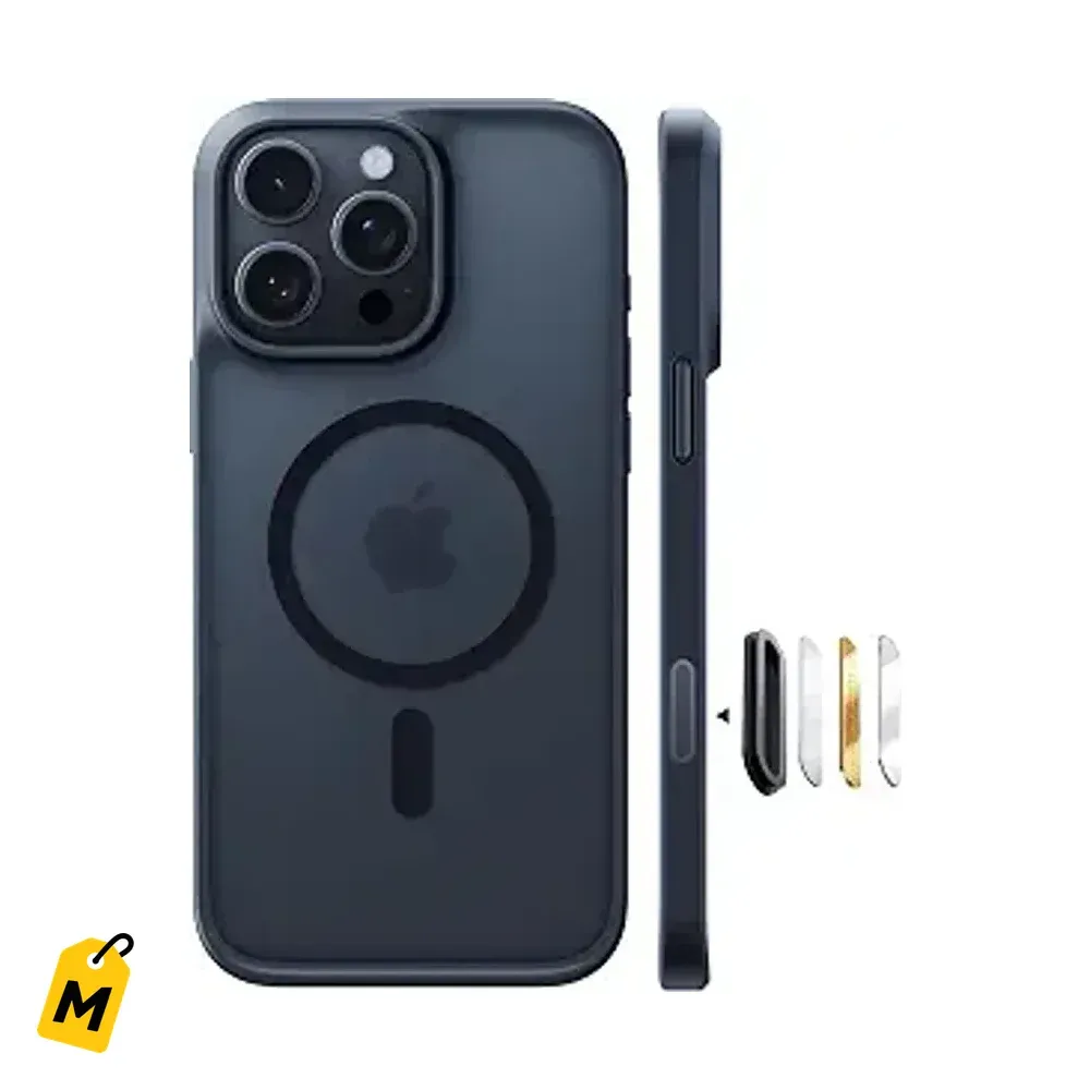 TORRAS Forro Magnetico iPhone 16 Pro Max - Antigolpes, Delgado, Negro