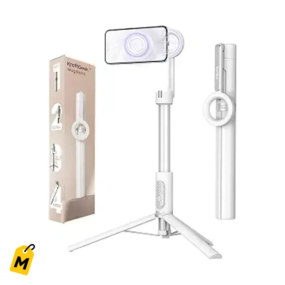 Tripode Magnetico KraftGeek 64pulg pa Celular - Selfie Stick Pro pa Videos y Fotos