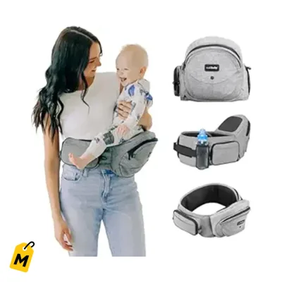 Tushbaby Cargador Bebe Asiento Cadera Original - Hasta 45 lbs - Comodo y Seguro
