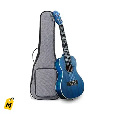 Ukelele Tenor Ranch 26 Sapele Azul Estrellado Con Estuche y Clases Online