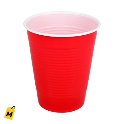 Vasos Rojos de Plastico 16 oz - Pack de 4 - Pa Tus Fiestas