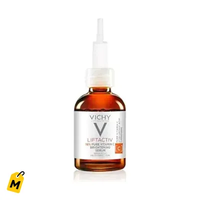 Vichy LiftActiv Vitamina C Serum. Piel mas brillosa, sin manchas, con acido hialuronico.