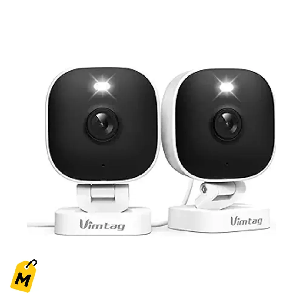 VIMTAG Camaras 2.5K Seguridad Casa Vision Color Audio 2 Vias Alexa 2 Pcs 1