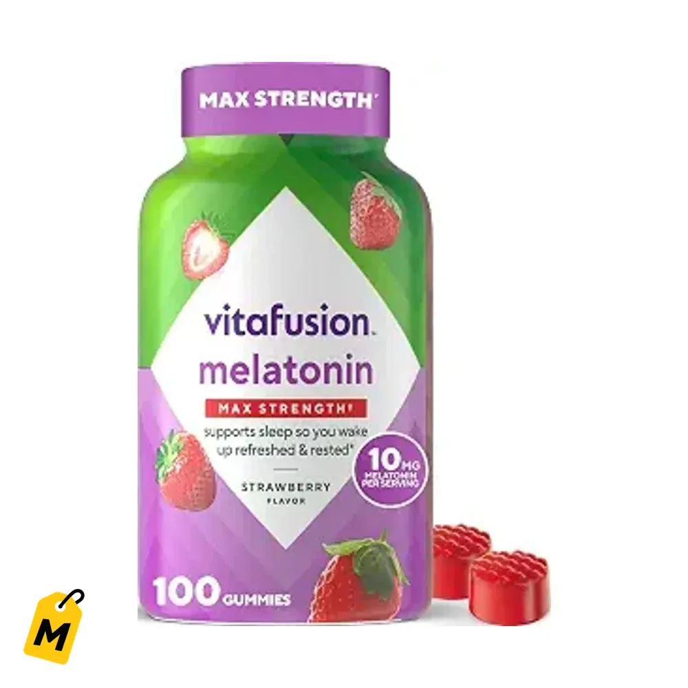Vitafusion Melatonin Gomitas 10mg - Sueno Profundo y Fresco - 100 Unidades