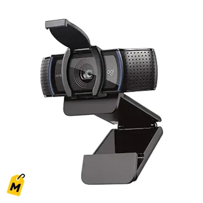 Webcam Logitech C920S HD Pro - Video Full HD, Audio Nitido, Lente Privado