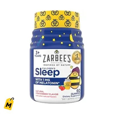 Zarbee's Kids Gomitas Melatonina Sueno 1mg - 60 Unidades Sabor Fresa